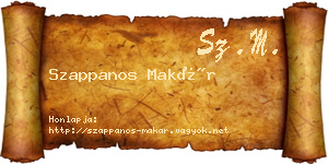 Szappanos Makár névjegykártya